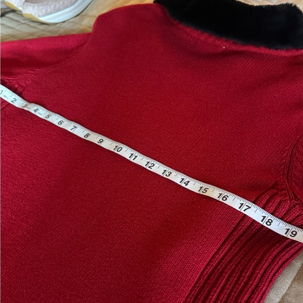 Charter Club Women's Red and Black Cardigan Sweater - Picture 9 of 9
